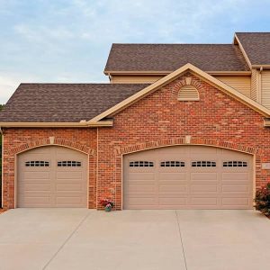 Raised Panel Garage Door Beige